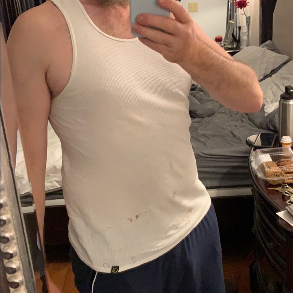 Old stained tank top